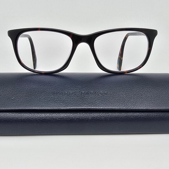Warby Parker Sullivan 200 Whiskey Tortoise Eyeglasses Frame w/ Case 50-18-142 - Picture 1 of 15